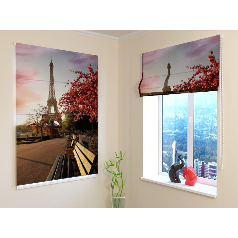 92,99 € Roman blind - in front of the Eiffel tower - FIREPROOF