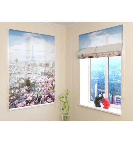 Roman blind - with Paris in bloom - FURNISH HOME