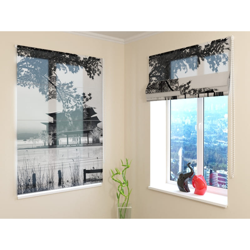 68,00 € Roman blind - oriental black and white 68,00 € Roman blind - oriental black and white