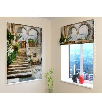 Roman blind - with a staircase - BLACKOUT