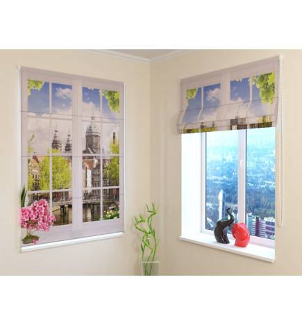 Roman blind - with window - BLACKOUT