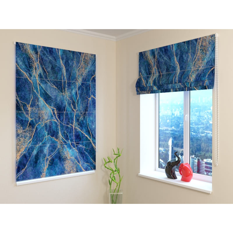 92,99 € Roman blind - with blue marble - FIREPROOF