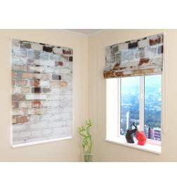 Roman blind - with an old wall - FURNISH HOME