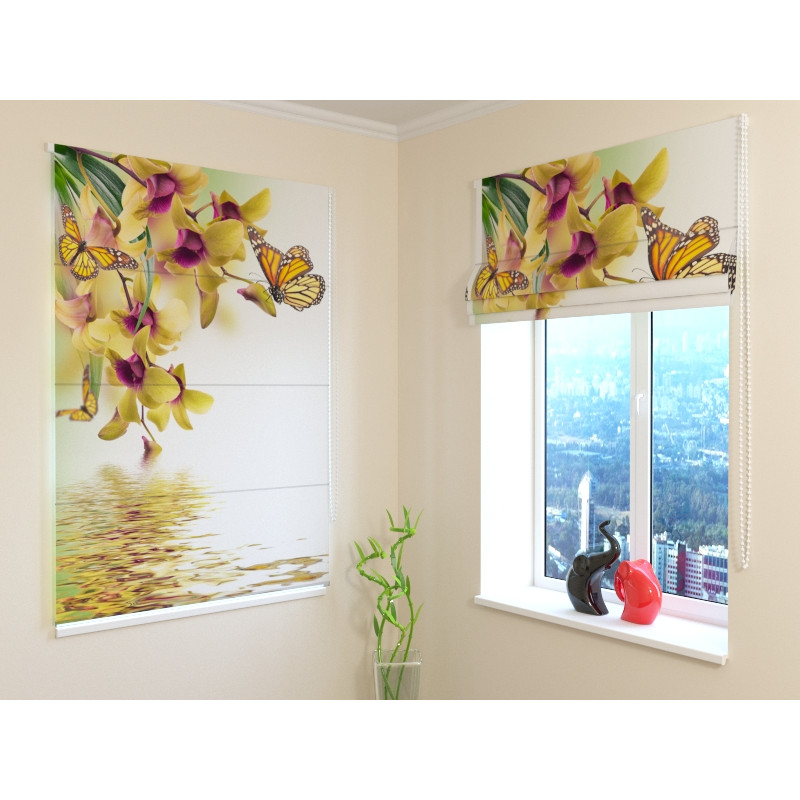 92,99 € Persiana romana - mariposa tropical - IGNÍFUGO