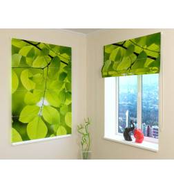 92,99 € Roman blind - with green leaves - FIREPROOF