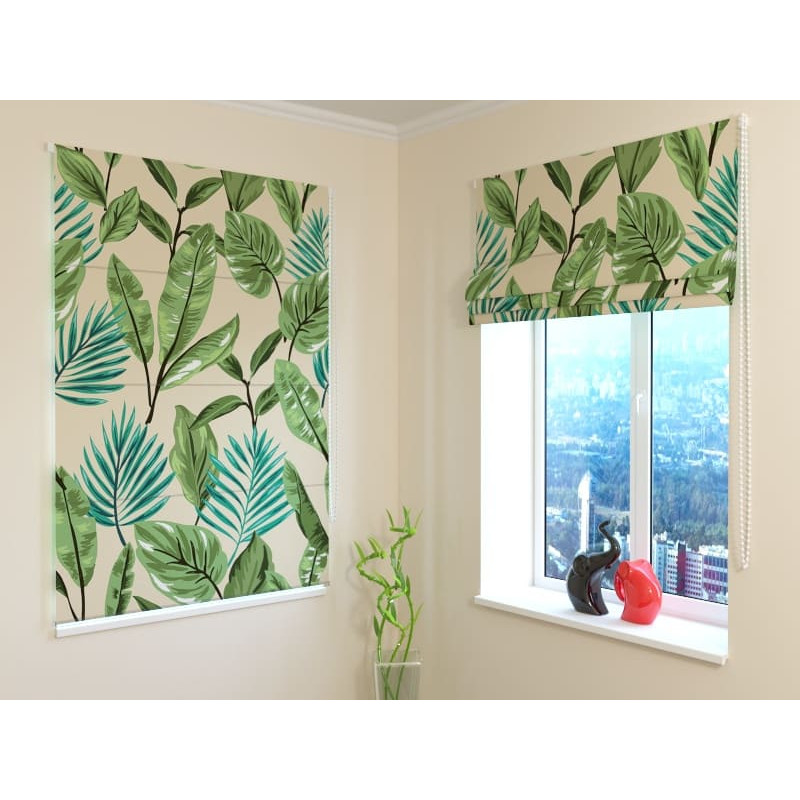 92,99 € Roman blind - with leaves - FIREPROOF