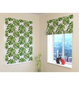 68,50 € Roman blind - with palm leaves - BLACKOUT
