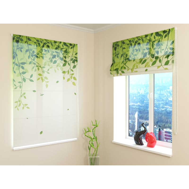 68,00 € Roman blind - with lots of leaves - ARREDALACASA