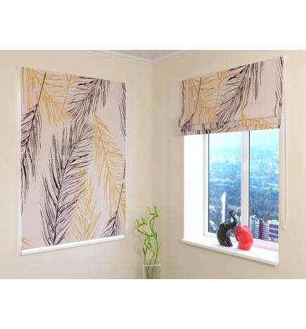 92,99 € Roman blind - with exotic leaves - FIREPROOF