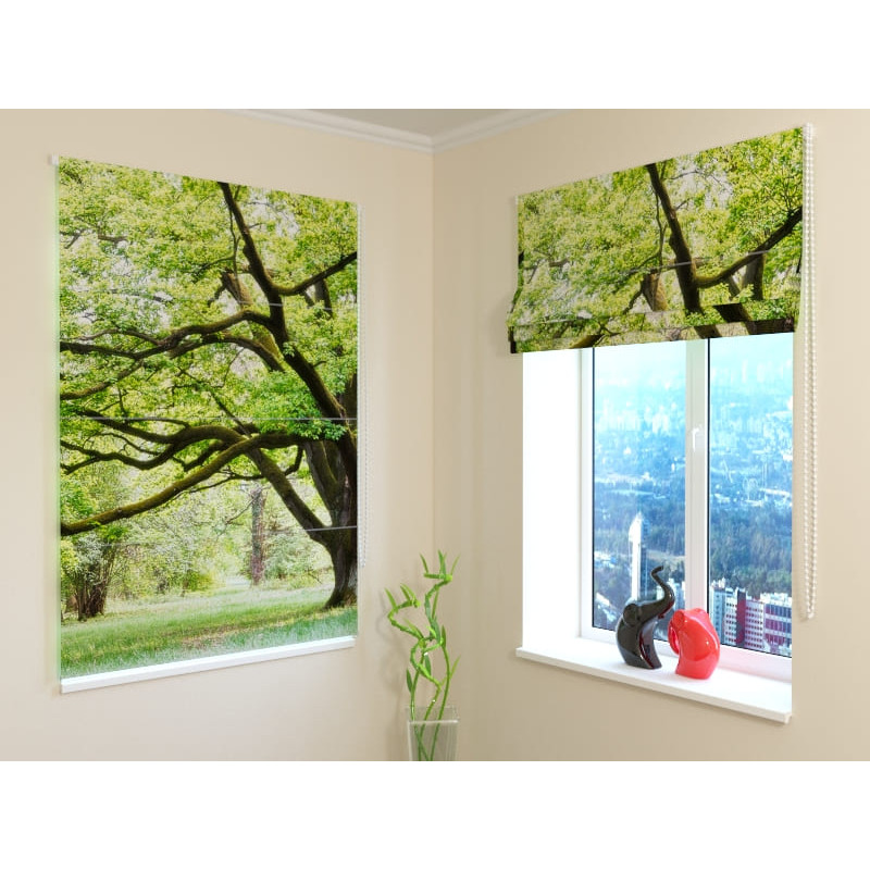 92,99 € Roman blind - with a green tree - FIREPROOF
