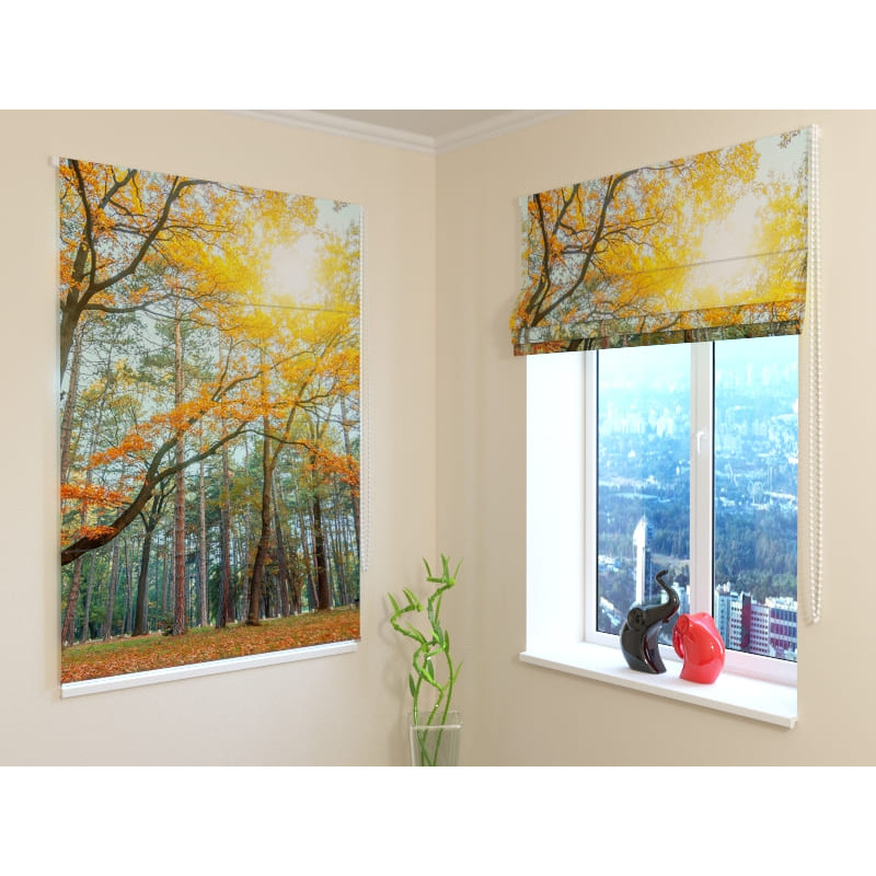 92,99 € Jaluză romană - cu copaci în parc - Ignifugă