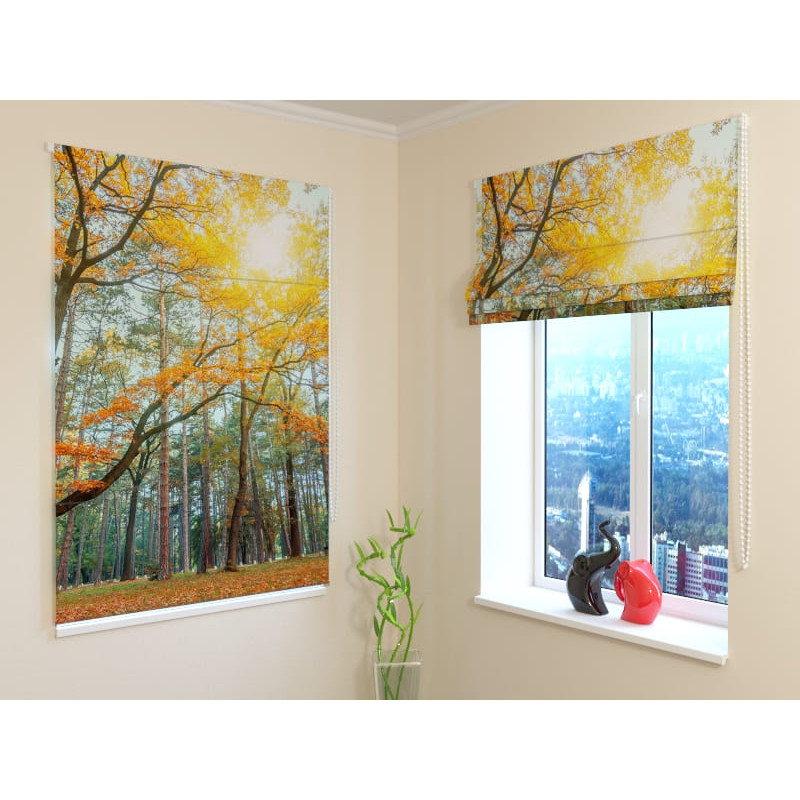 92,99 € Roman blind - with trees in the park - FIREPROOF