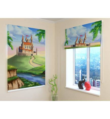 92,99 € Roman blind - with enchanted castle - FIREPROOF