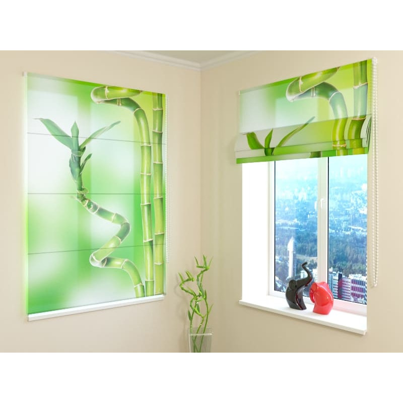 68,00 € Roman blind - with bamboo plants
