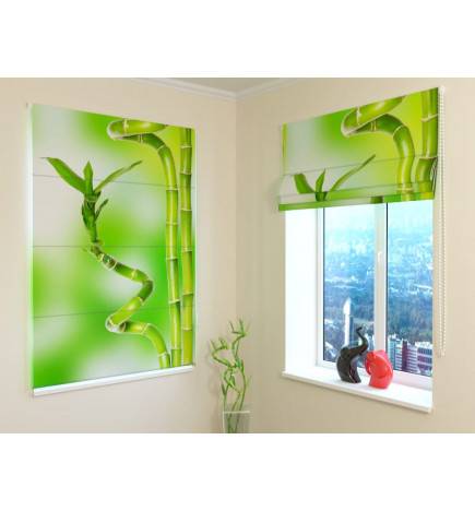 92,99 € Roman blind - with bamboo plants - FIREPROOF
