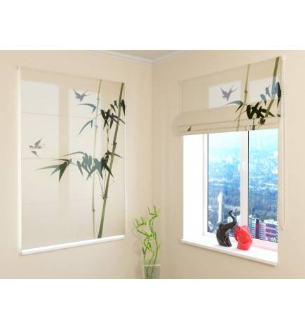 68,00 € Roman blind - with birds and bamboo