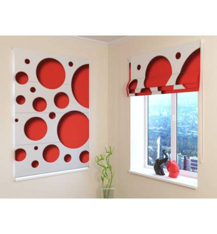 92,99 € Roman blind - with red balls - FIREPROOF