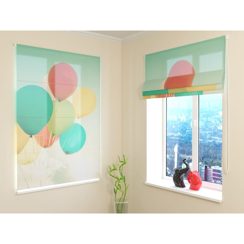 68,00 € Roman blind - with balloons - FURNISH HOME