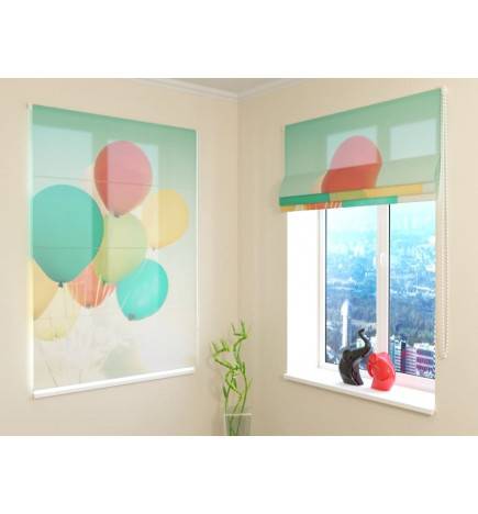 Roman blind - with balloons - FURNISH HOME