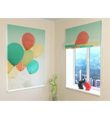 Roman blind - with balloons - FIREPROOF