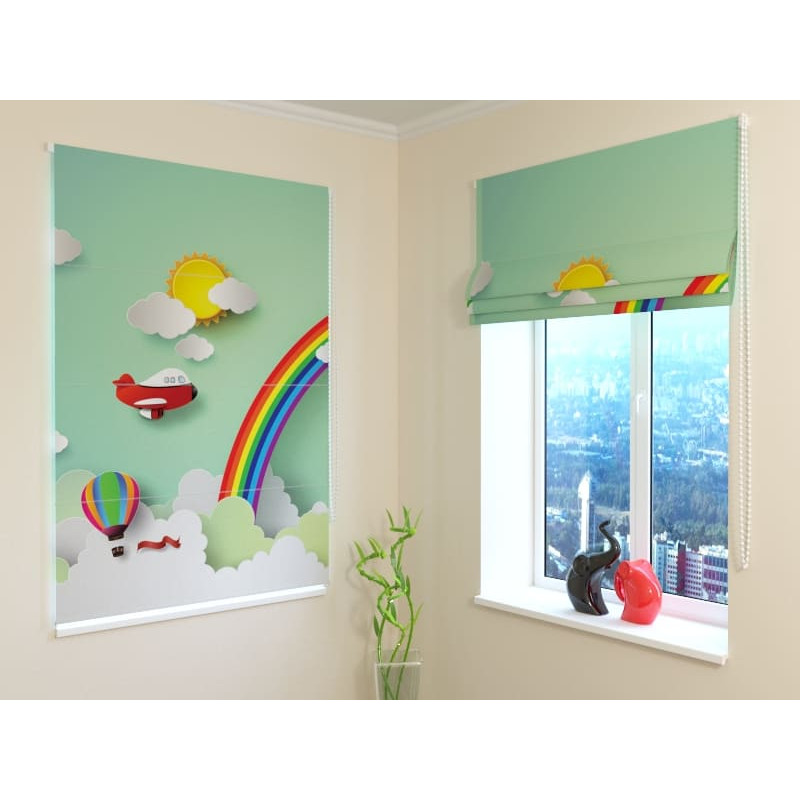 68,50 €Cortina romana para crianças - arco-íris - BLACKOUT