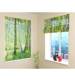 68,00 € Roman blind - with a birch forest