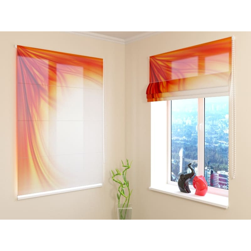 68,00 € Roman blind - abstract and orange - ARREDALACASA