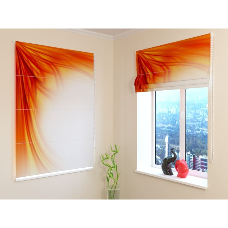 92,99 € Roman blind - abstract and orange - FIREPROOF