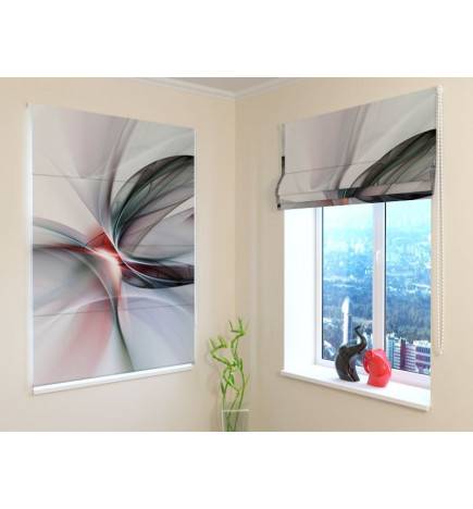 Roman blind - abstract and gray - OSCURANTE