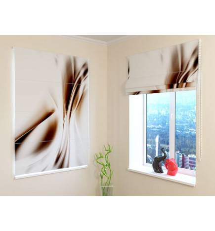 Roman blind - abstract and beige - OSCURANTE