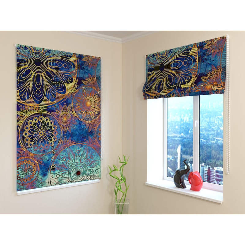 92,99 € Roman blind - abstract and golden - FIREPROOF 92,99 € Roman blind - abstract and golden - FIREPROOF