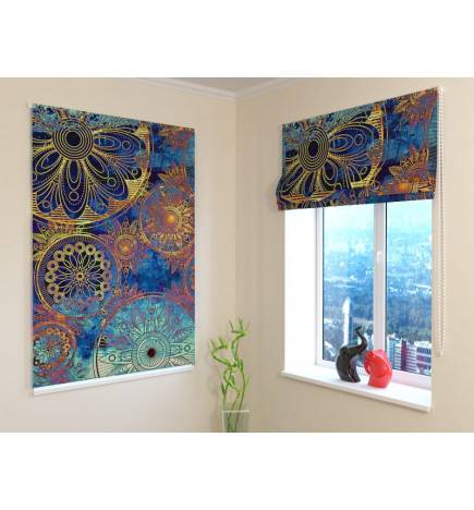 92,99 € Roman blind - abstract and golden - FIREPROOF