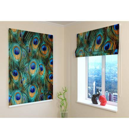 Roman blind - abstract and colorful - FIREPROOF
