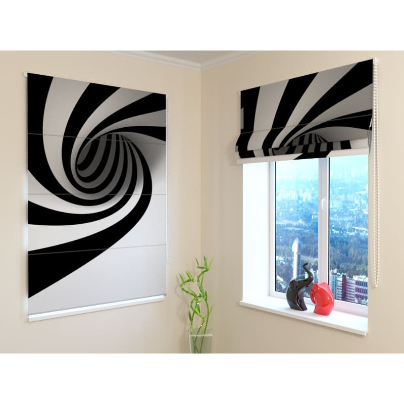 68,50 € Vouwgordijn - met swirl - BLACKOUT