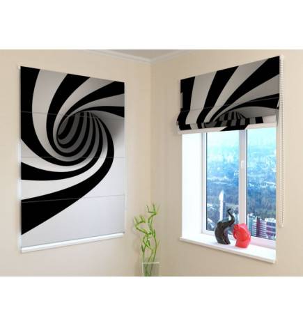 Roman blind - with a swirl - BLACKOUT