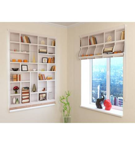 Roman blind - with a bookcase - FIREPROOF