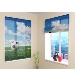 Roman blind - with the ball on the lawn - FURNISH HOME