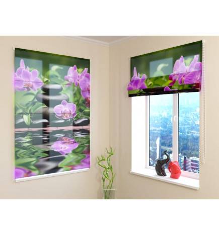 68,00 € Roman blind - orchids the stones on the lake