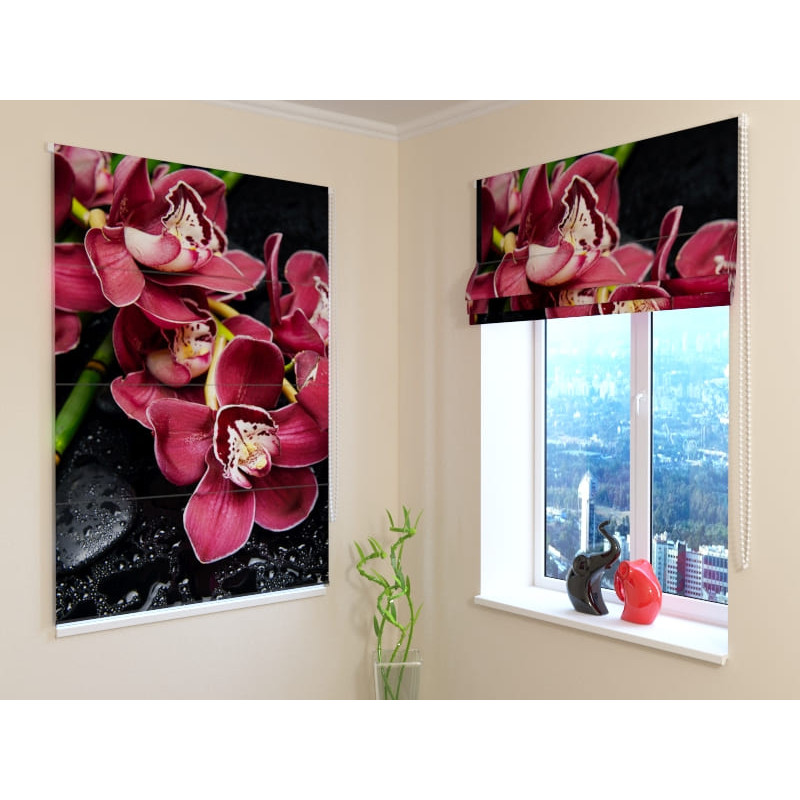 68,50 € Vouwgordijn - bloemen met dauw - VERDUISTERING 68,50 € Vouwgordijn - bloemen met dauw - VERDUISTERING
