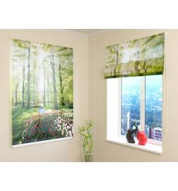 68,00 € Roman blind - with a tulip meadow