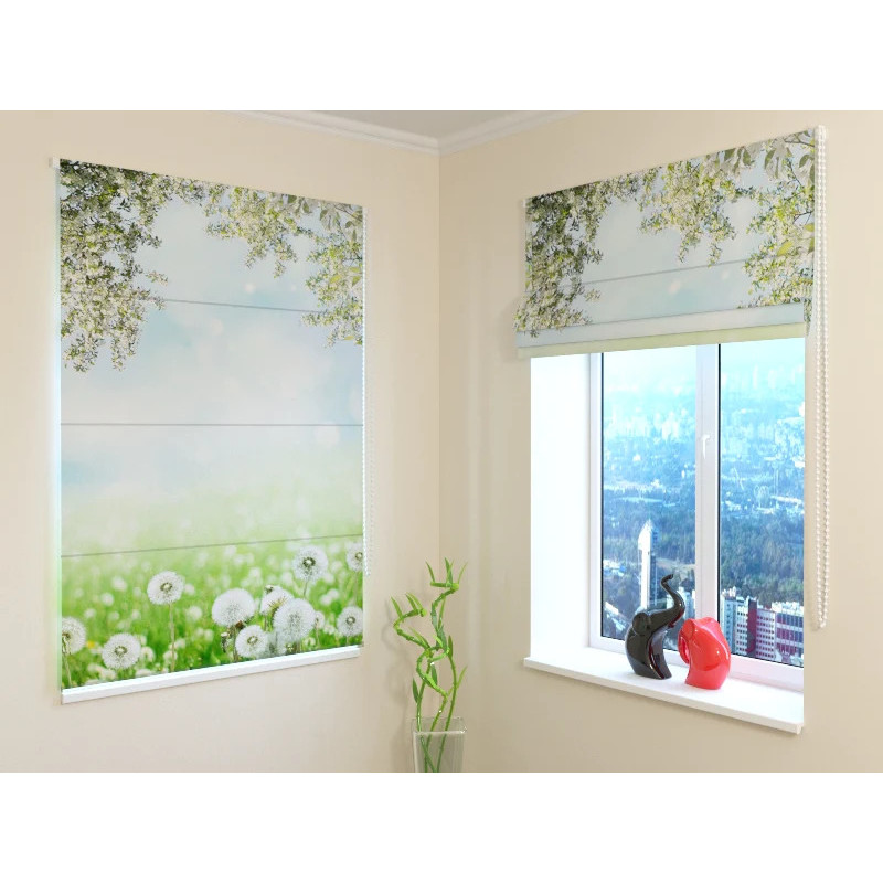 68,50 €Store bateau - fleurs de montagne blanches - OSCURANTE