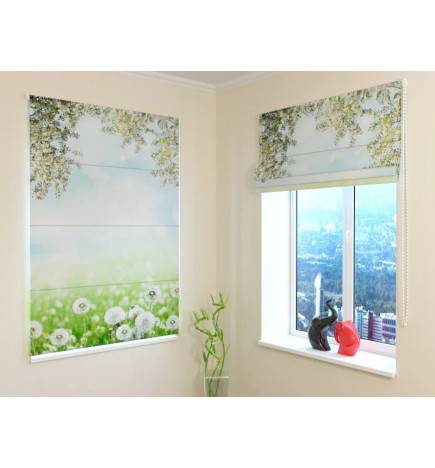 68,50 € Paketvorhang - weiße Bergblumen - Darbing