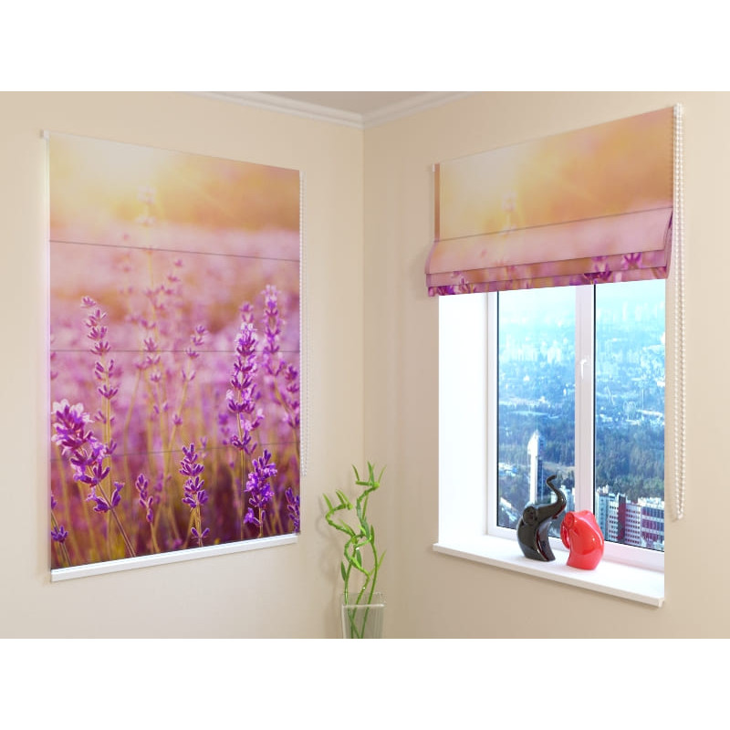 92,99 €Tenda a pacchetto - prato di fiori di lavanda - IGNIFUGA
