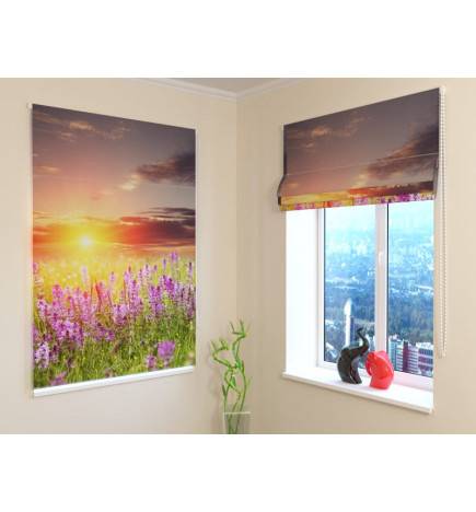 92,99 € Roman blind - flowers on the hill - FIREPROOF