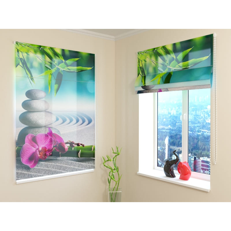 68,00 € Roman blind - tropical - with bamboo 68,00 € Roman blind - tropical - with bamboo