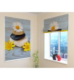 92,99 € Roman blind - with stones and three flowers - FIREPROOF