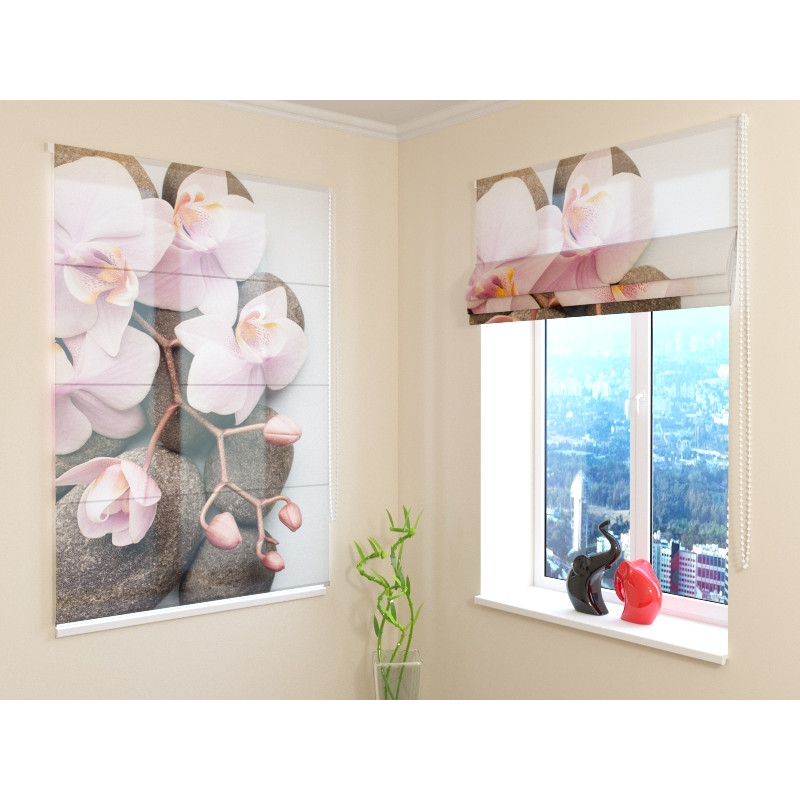 68,00 €Cortina romana - com flores entre as rochas - ARREDALACASA