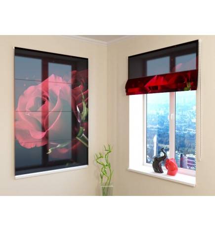 68,00 € Roman blind - with a red rose - FURNISH HOME