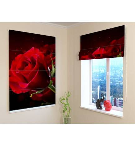 92,99 € Roman blind - with a red rose - FIREPROOF