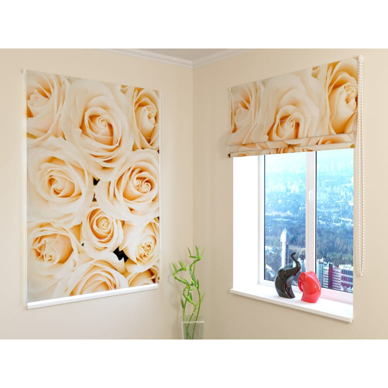 92,99 € Package curtain - with a bouquet of roses - ignifuga